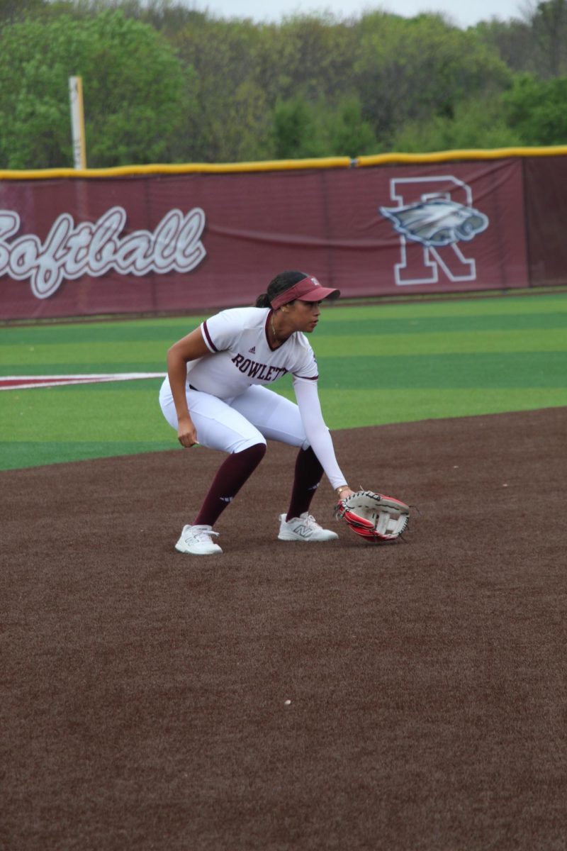 Varsity softball game against South Garland